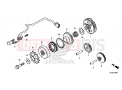 HONDA VFR800F 2016 E-9 STARTING CLUTCH