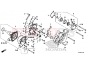 HONDA VFR800F 2016 E-12 WATER PUMP / CLUTCH SLAVE CYLINDER