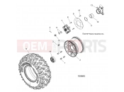 Polaris 2019 ATV ACE 900 EPS XC (R04) (A19DCE87AK) WHEELS | WHEELS, REAR - A19DCE87AK (100643)