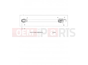 Polaris 2019 ATV SPORTSMAN TOURING TRACTOR 1000 (R04) (A19SYS95CH) DRIVE TRAIN | DRIVE TRAIN, PROP SHAFT, FRONT - A19SYS95CH (101306)