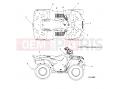 Polaris 2019 ATV SPORTSMAN 450 HD 2x4 (R03) (A19SAA50D5) BODY | BODY, DECALS - A19SAA50D5