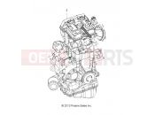 Polaris 2019 ATV SPORTSMAN 570 6X6 EURO (R03) (A19S6E57R1) ENGINE | ENGINE, LONG BLOCK - A19S6E57R1