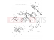 Polaris 2019 ATV SCRAMBLER 1000 XP TRACTOR (R03) (A19SVS95CR) BODY | BODY, FRONT CAB and SIDE PANELS - A19SVS95CR
