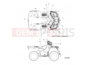 Polaris 2019 ATV SPORTSMAN TOURING 570 EPS TRACTOR (R01) (A19SDS57C5) BODY | BODY, DECALS - A19SDS57C5
