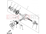YAMAHA Majesty 125 YP 125 YP125E MAJESTY 125 (5NR3) 2001 CRANKSHAFT & PISTON