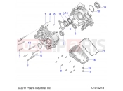 Polaris 2019 ATV SPORTSMAN 570 EPS SP TRACTOR (R02) (A19SHS57CP) ENGINE | ENGINE, CRANKCASE - A19SHS57CP (C101422-3)