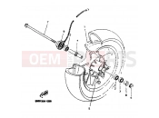 YAMAHA Majesty 125 YP 125 YP125E MAJESTY 125 (5NR3) 2001 FRONT WHEEL