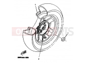 YAMAHA Majesty 125 YP 125 YP125E MAJESTY 125 (5NR3) 2001 REAR WHEEL