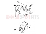 YAMAHA Majesty 125 YP 125 YP125E MAJESTY 125 (5NR3) 2001 REAR BRAKE CALIPER