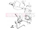 YAMAHA Majesty 125 YP 125 YP125E MAJESTY 125 (5NR3) 2001 STEERING HANDLE & CABLE