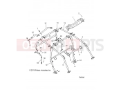 Polaris 2019 RZR RZR XP 4 1000 MD (R03) (Z19VFE99NK) CHASSIS » CHASSIS, CAB FRAME - (700806)