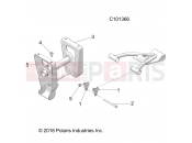 Polaris 2018 ATV 570 SPORTSMAN 6X6 EURO (R07) (A18S6E57F1) SUSPENSION | SUSPENSION, SUPPORT, MID - A18S6E57F1