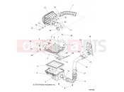 Polaris 2018 RANGER RANGER 1000 DIESEL CREW (R10) (R18RVAD1B1) ENGINE | ENGINE, AIR INTAKE - R18RVAD1B1 (701855)