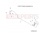 Polaris 2018 RANGER RANGER 1000 DIESEL CREW MD (R09) (R18RVAD1N1) ENGINE | ENGINE, THROTTLE PEDAL/CABLE - R18RVAD1N1 (C700133-2)