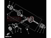 YAMAHA Jog 50 CY CY50R JOG R (3WG9) 2001 CIGUENAL & PISTON