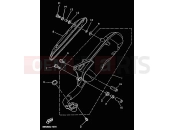 YAMAHA Jog 50 CY CY50R JOG R (3WG9) 2001 TUBO DE ESCAPE