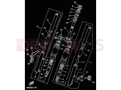 YAMAHA Jog 50 CY CY50R JOG R (3WG9) 2001 HORQUILLA DELANTERA