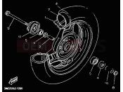 YAMAHA Jog 50 CY CY50R JOG R (3WG9) 2001 RUEDA DELANTERA