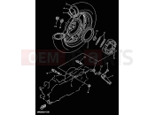 YAMAHA Jog 50 CY CY50R JOG R (3WG9) 2001 RUEDA TRASERA