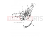 Polaris 2017 ATV ACE 500 SOHC (R14) (A17DAA50A7) BODY | BODY, BUMPER, FRONT - A17DAA50A7 (100854)