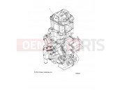 Polaris 2017 ATV ACE 500 SOHC (R14) (A17DAA50A7) ENGINE | ENGINE, LONG BLOCK - A17DAA50A7 (100629)
