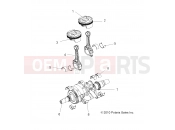 Polaris 2017 ATV 900 ACE EPS XC (R11) (A17DCE87AU) ENGINE | ENGINE, CRANKSHAFT and PISTON - A17DCE87AU (49RGRPISTON11RZR875)
