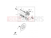 YAMAHA Cygnus XC 125 CYGNUS SV XC125SV 2001 Front brake Kiya Lipa