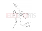 YAMAHA Cygnus XC 125 CYGNUS SV XC125SV 2001 Steering handle. Cable