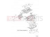 Polaris 2017 RANGER RANGER CREW 1000XP 6P,PS,NB,MD (R08) (R17RVE99NY) ENGINE | ENGINE, CRANKCASE - R17RVE99NY (701104)