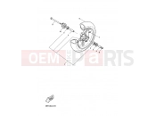 YAMAHA Aerox 50 YQ 50 YQ50L AEROX (5PE3) 2001 FRONT WHEEL