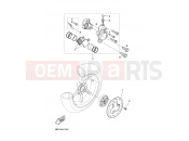 YAMAHA Aerox 50 YQ 50 YQ50L AEROX (5PE3) 2001 REAR BRAKE CALIPER