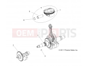 Polaris 2016 ATV SPORTSMAN 570 SP EPS, QUAD (R11) (A16SHC57CM) ENGINE | ENGINE, CRANKSHAFT, PISTON and BALANCE SHAFT - A16SHC57CM
