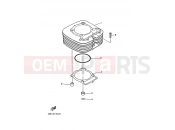 YAMAHA YFM 350 YFM350FW-X YFM350FWX 4KBP 2001 CYLINDER