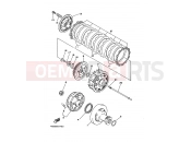 YAMAHA YFM 350 YFM350FW-X YFM350FWX 4KBP 2001 CLUTCH