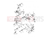 YAMAHA YFM 350 YFM350FW-X YFM350FWX 4KBP 2001 FRONT SUSPENSION & WHEEL