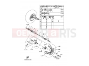 YAMAHA YFM 350 YFM350FW-X YFM350FWX 4KBP 2001 FRONT WHEEL