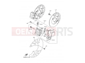 YAMAHA YFM 350 YFM350FW-X YFM350FWX 4KBP 2001 FRONT BRAKE CALIPER