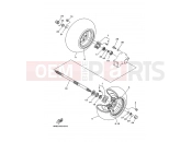YAMAHA YFM 350 YFM350FW-X YFM350FWX 4KBP 2001 REAR WHEEL