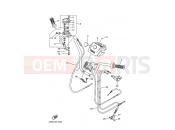 YAMAHA YFM 350 YFM350FW-X YFM350FWX 4KBP 2001 STEERING HANDLE & CABLE