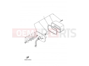 YAMAHA YFM 350 YFM350FW-X YFM350FWX 4KBP 2001 TAILLIGHT