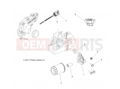 Polaris 2016 RZR RZR 570 (R05) - Z16VHA57A2/EAK/AS ENGINE | ENGINE, OIL FILTER and DIPSTICK - Z16VHA57A2/EAK/AS (49RGROILFILTER14570)