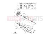 YAMAHA YFM 600 Grizzly YFM600FWA 5GTG 2001 FRONT WHEEL