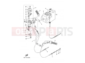 YAMAHA YFM 600 Grizzly YFM600FWA 5GTG 2001 STEERING HANDLE & CABLE