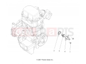 Polaris 2015 ATV FOREST 800 6X6 (A15S6A76FA) ENGINE | ENGINE, COOLING SYSTEM THERMOSTAT - A15S6A76FA (49ATVMANIFOLD08SP800EFI)
