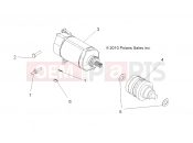 Polaris 2015 ATV FOREST 800 6X6 (A15S6A76FA) ENGINE | ENGINE, STARTING MOTOR - A15S6A76FA (49ATVSTARTER116X6)
