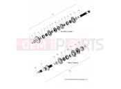 INDIAN CHIEFTAIN/ROADMASTER ALL OPTIONS - N15TCAAA/TRAAA DRIVE TRAIN » DRIVE TRAIN, INPUT/OUTPUT SHAFT ASM. - ALL OPTIONS (49INDIANTRANS14)