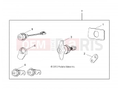 Polaris 2015 LEV GEM ALL OPTIONS - L15G2/4/6 BODY » BODY, LOCK SET, MATCHED - ALL OPTIONS (49GEMBODY11LOCK)