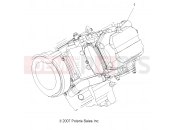 Polaris 2014 ATV SPORTSMAN FOREST TRACTOR 500 - A14MN50EM/EA ENGINE | ENGINE, SHORT BLOCK - A14MN50EM/EA (49ATVENGINE08SP500)