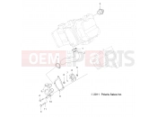 Polaris 2014 ATV SPORTSMAN FOREST TRACTOR 500 - A14MN50EM/EA ENGINE | ENGINE, WATER PUMP - A14MN50EM/EA (49ATVWATERPUMP12400)