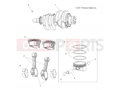 Polaris 2014 ATV SPORTSMAN TOURING 850 INTL (A14DN8EFQ) ENGINE | ENGINE, CRANKSHAFT and PISTON - A14DN8EFQ (49ATVCRANKSHAFT12SPTRGEPS850)